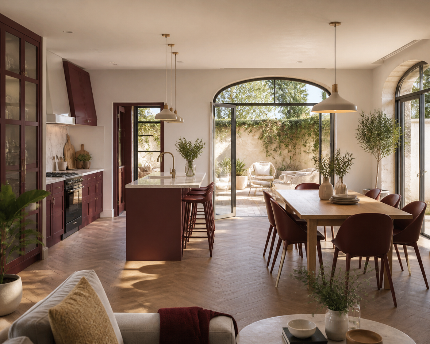 Cuisine familiale ouverte